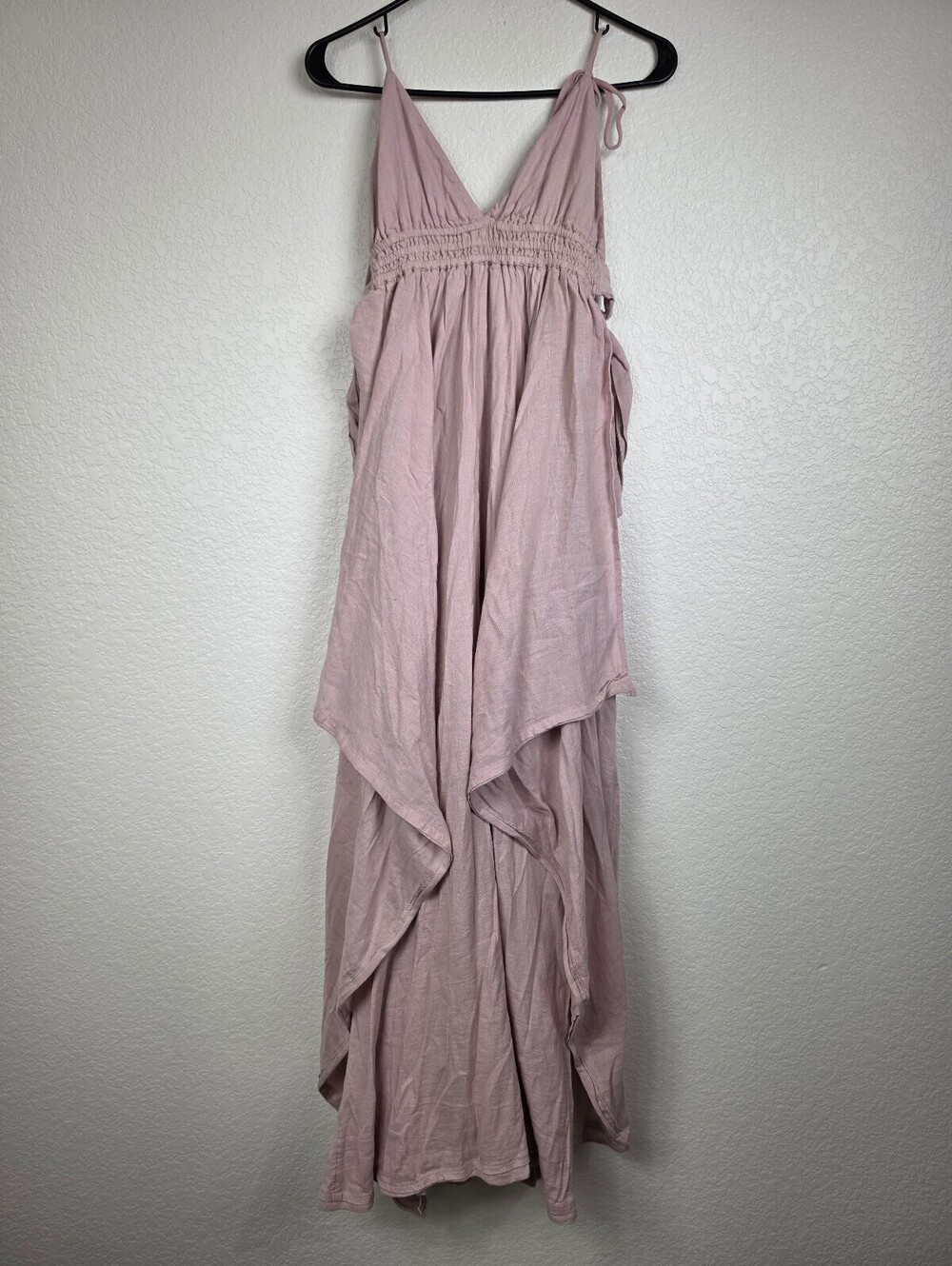 NWT Free People Pink Rayon Cotton Maxi Dress Small